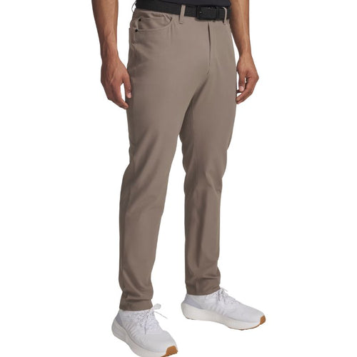 Under Armour Drive 5 Pocket Golf Pants Taupe Dusk White