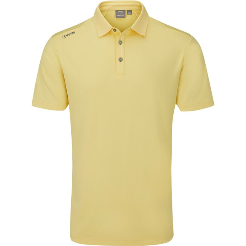 PING Lindum Polo Men&#39;s Shirt Ping Lemon SMALL 