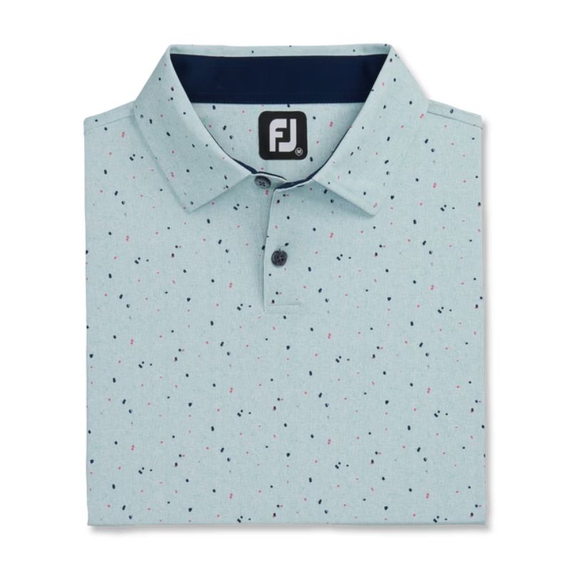 FootJoy Tweed Texture Stretch Pique Self Collar Polo Men&#39;s Shirt Footjoy   