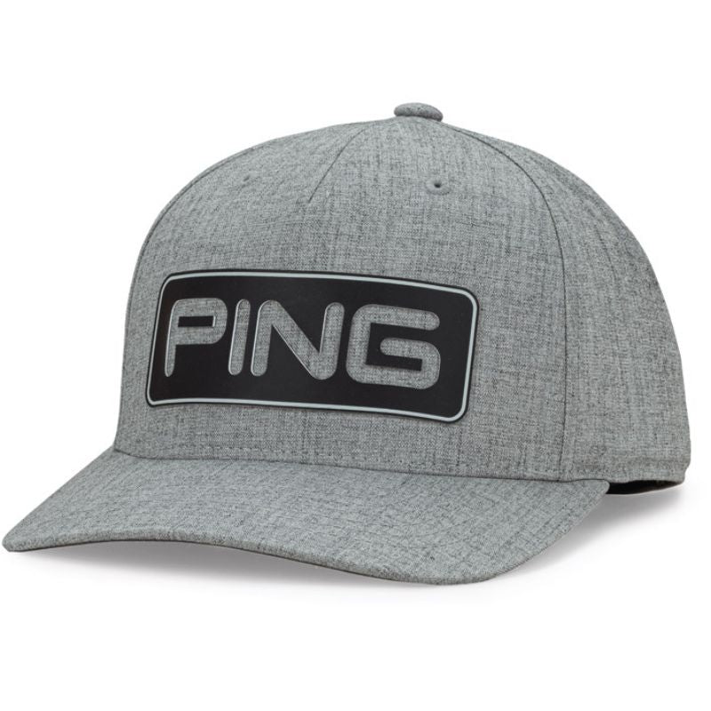 PING Tour Classic Snapback Hat Hat Ping Heather Grey OSFA 