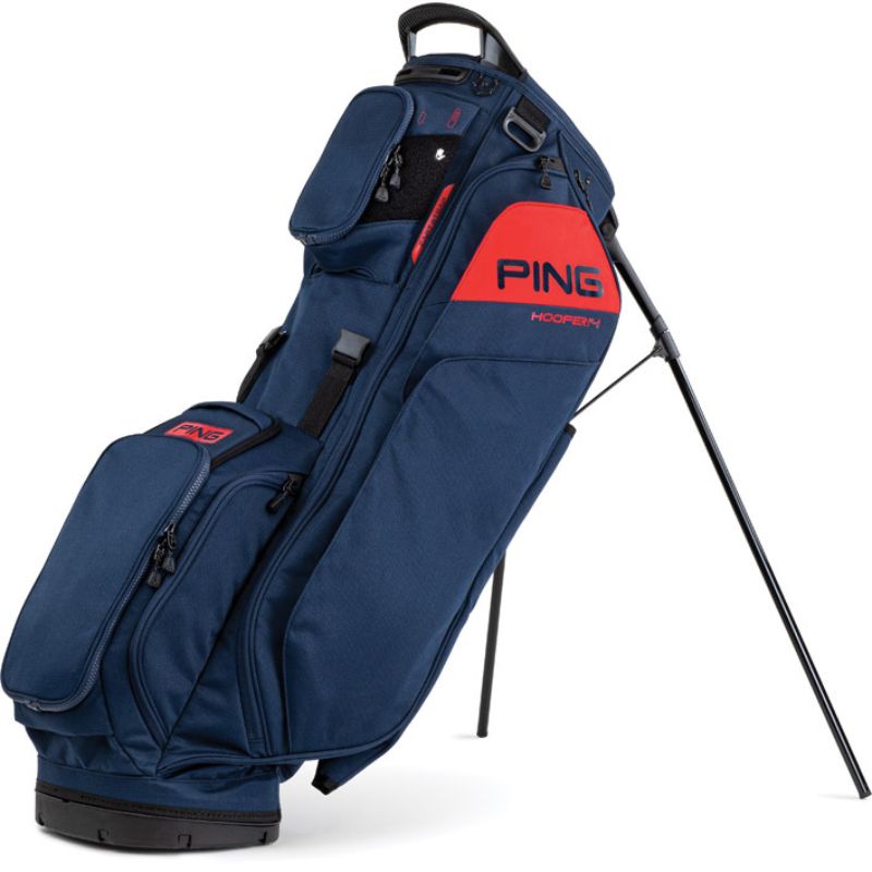 PING 2023 Hoofer 14 Stand Bag Stand Bag Ping Navy/Red  