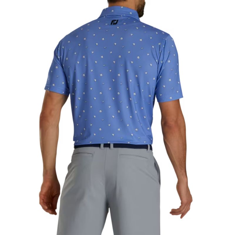 FootJoy Cookie Print Lisle Self Collar Polo - Previous Season Men&#39;s Shirt Footjoy   