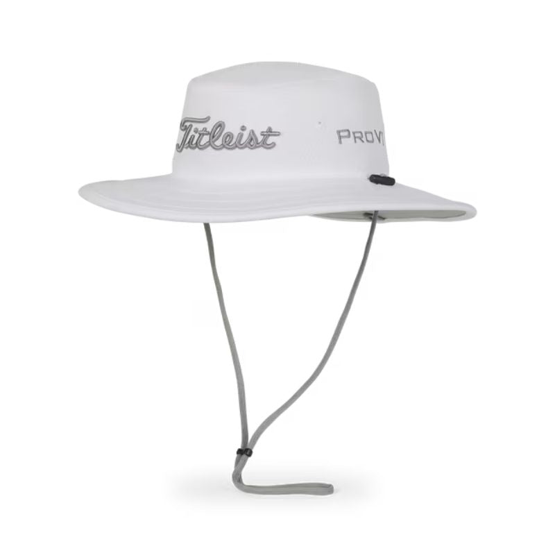 Titleist Tour Aussie Bucket Hat Hat Titleist White/Gray OSFA 