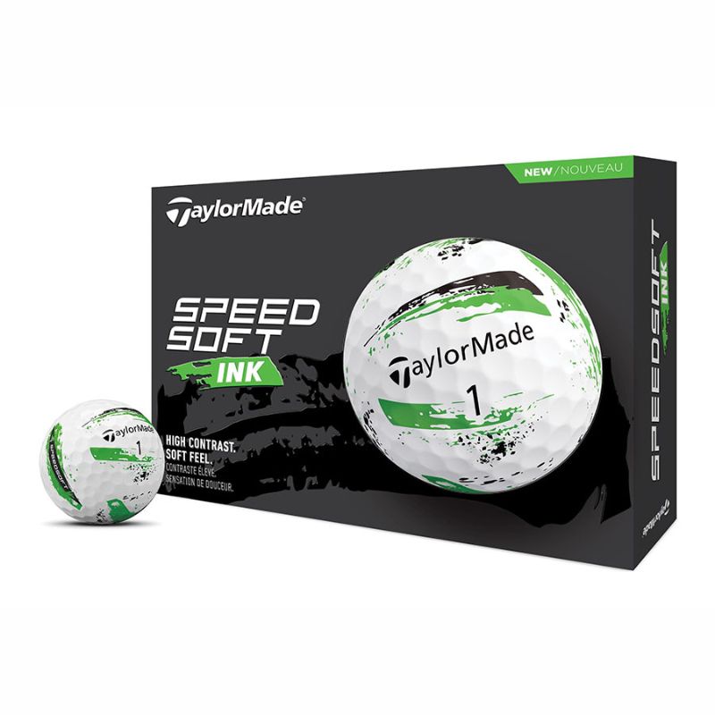 TaylorMade SpeedSoft Golf Ball - Ink Golf Balls Taylormade Green  