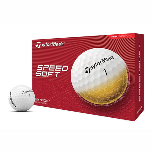 TaylorMade SpeedSoft Golf Ball Golf Balls Taylormade White  