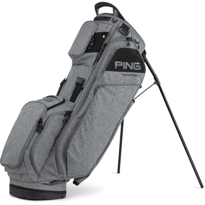 PING 2023 Hoofer 14 Stand Bag Stand Bag Ping Heather Grey/Black  