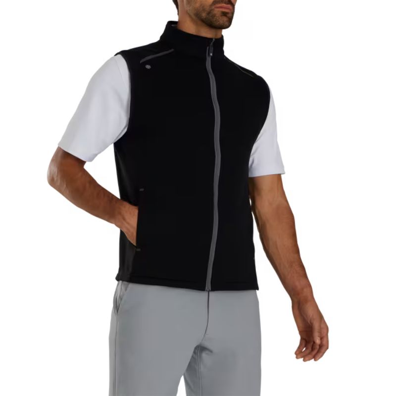 FootJoy ThermoSeries Fleece Back Vest Men&#39;s Vest Footjoy Black MEDIUM 