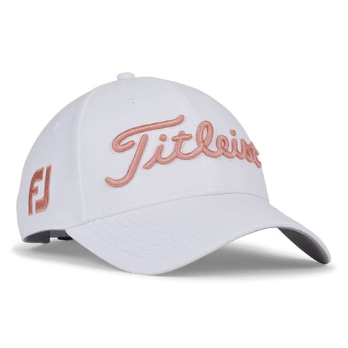 Titleist Women's Tour Performance Hat Hat Titleist White/Peach OSFA 