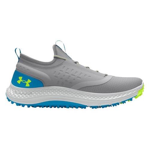 Under Armour Unisex Grade School Charged Phantom Spikeless Golf Shoes Kid's Shoes Under Armour 4 Unisex Mod Gray / Capri / High Vis Yellow