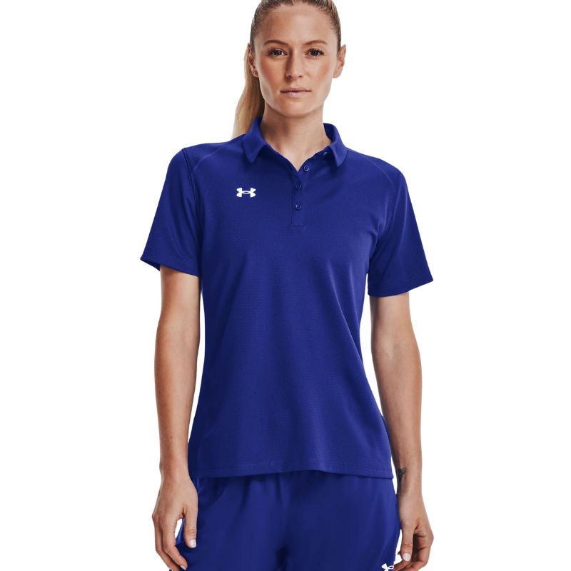 Under Armour Women&#39;s Tech Team Polo Women&#39;s Shirt Under Armour Blue SMALL 