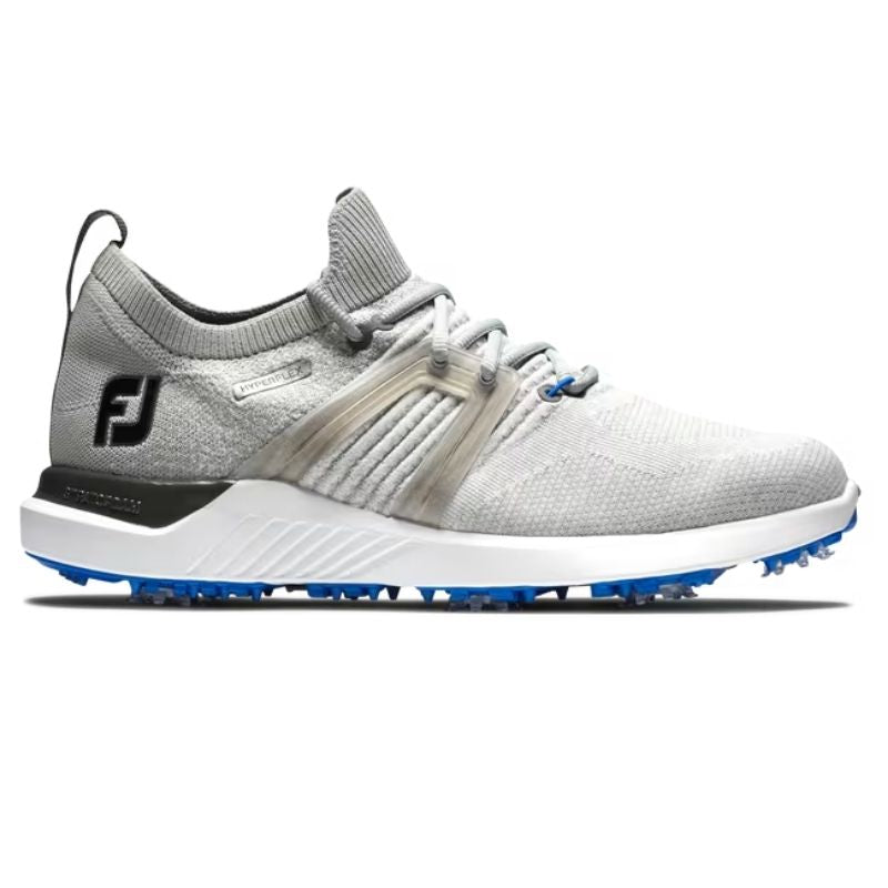 FootJoy HyperFlex Golf Shoe - Previous Season Style Men&#39;s Shoes Footjoy Grey/White/Blue Medium 8