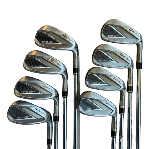 TaylorMade Stealth Iron Set - 5-PW, AW, SW - Steel - Used Iron set Taylormade Right Stiff Steel - KBS MAX 85 MT