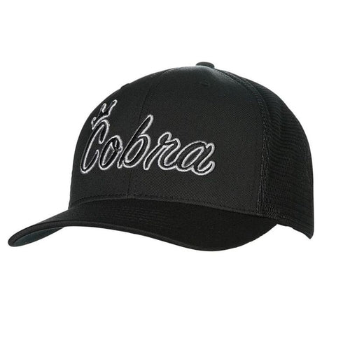 Cobra Crown C Trucker Snapback Hat Hat Cobra Black OSFA 