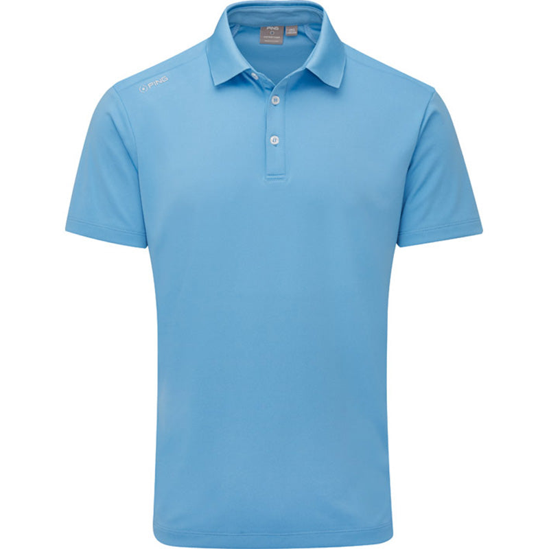 PING Lindum Polo Men&#39;s Shirt Ping Infinity Blue SMALL 