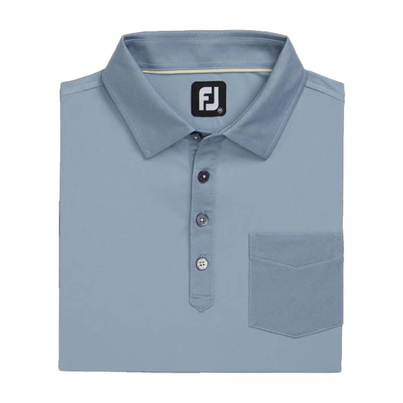 FootJoy Tonal Trim Solid Pocket Lisle Polo - Previous Season Style Men&#39;s Shirt Footjoy   