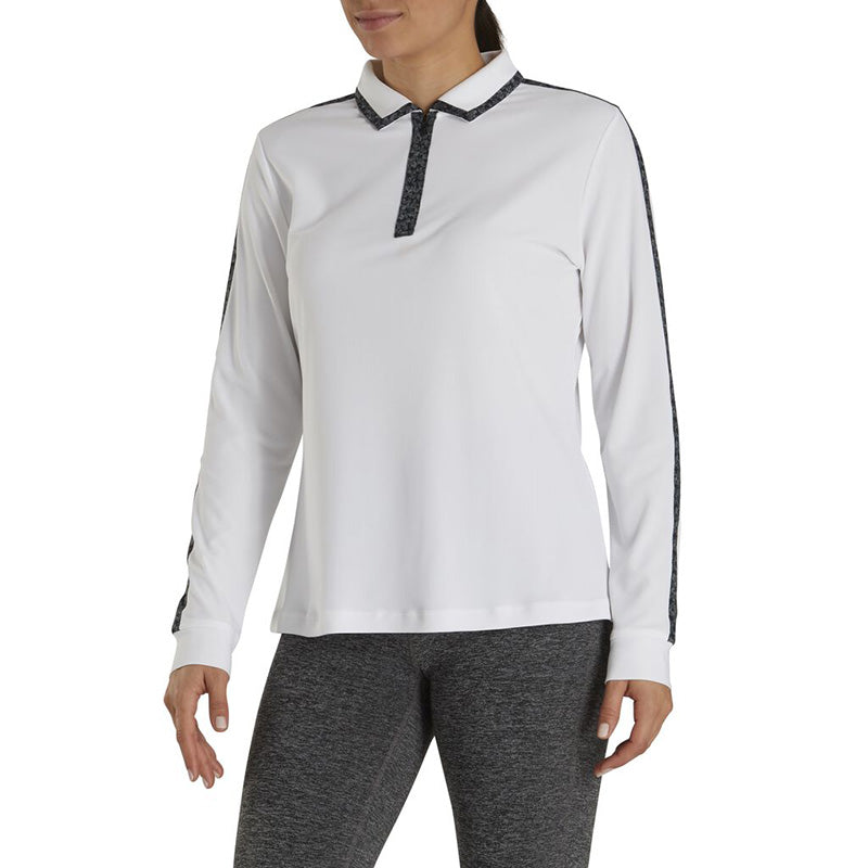 FootJoy Women&#39;s Quarter-Zip Sun Protection - Previous Season Style Women&#39;s Shirt Footjoy White XS 