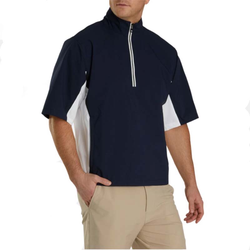 FootJoy Hydrolite Short Sleeve Rain Shirt Men&#39;s Jacket Footjoy Navy MEDIUM 