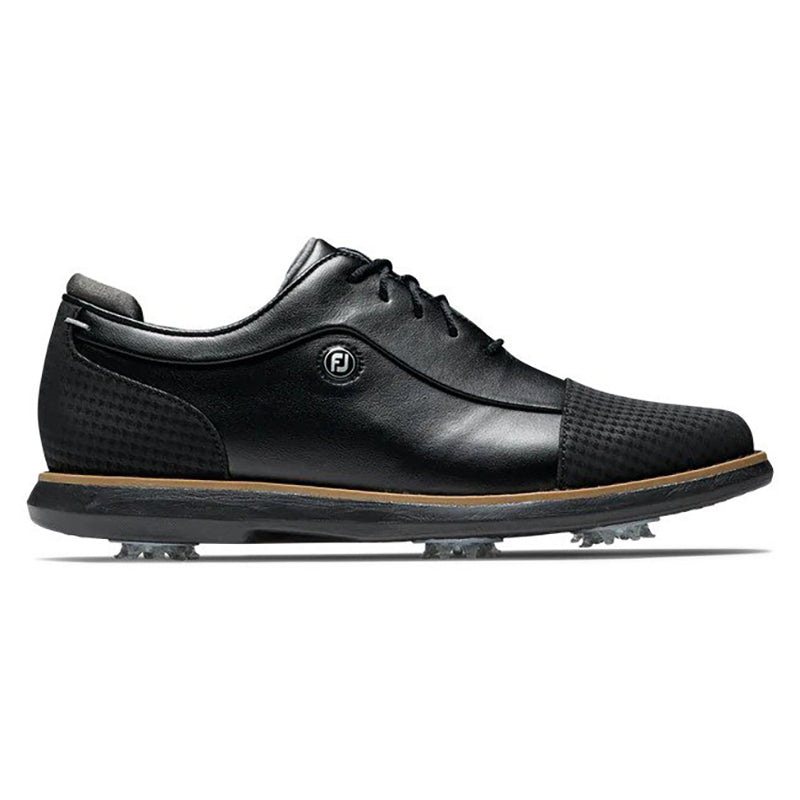 FootJoy Women&#39;s Traditions Cap Toe Golf Shoe - Previous Season Style Women&#39;s Shoes Footjoy Black Medium 5