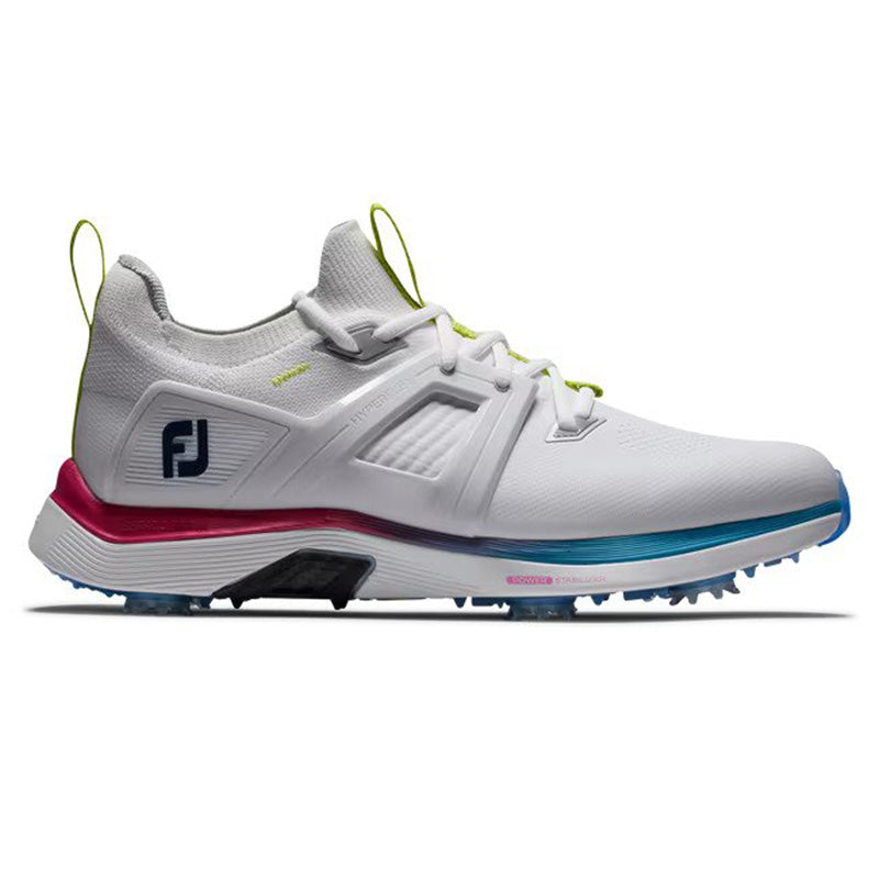 FootJoy 2023 HyperFlex Carbon Golf Shoe Men&#39;s Shoes Footjoy White/Blue/Pink Medium 9