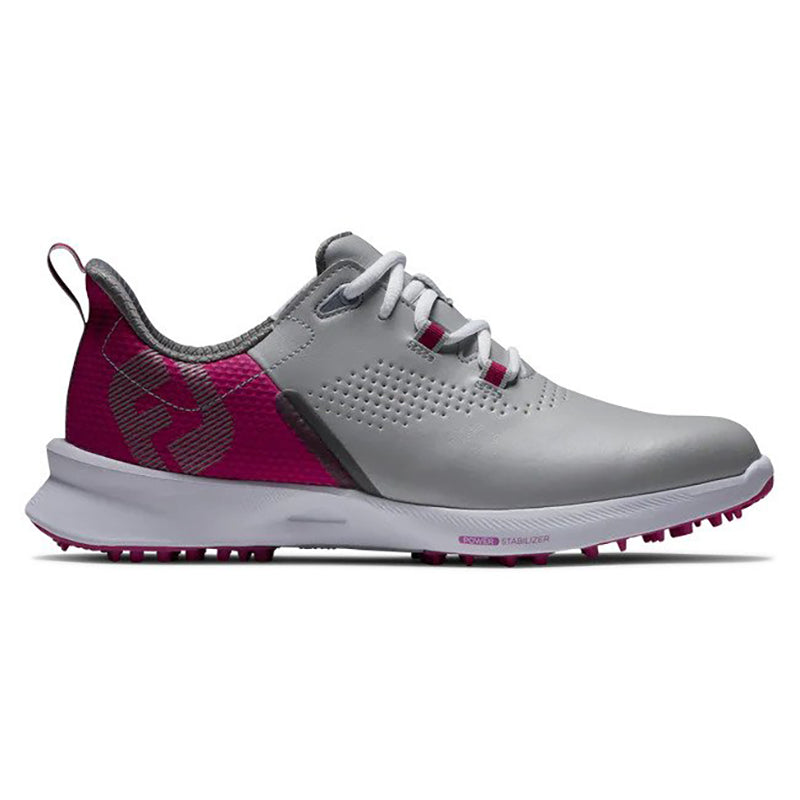 FootJoy Women&#39;s Fuel Spikeless Golf Shoe Women&#39;s Shoes Footjoy Grey/Hot Pink Medium 6