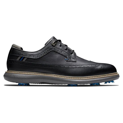 FootJoy Traditions Shield Tip Golf Shoe - Previous Season Style Men's Shoes Footjoy Black Medium 8.5