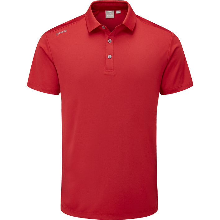 PING Lindum Polo Men&#39;s Shirt Ping Rich Red SMALL 
