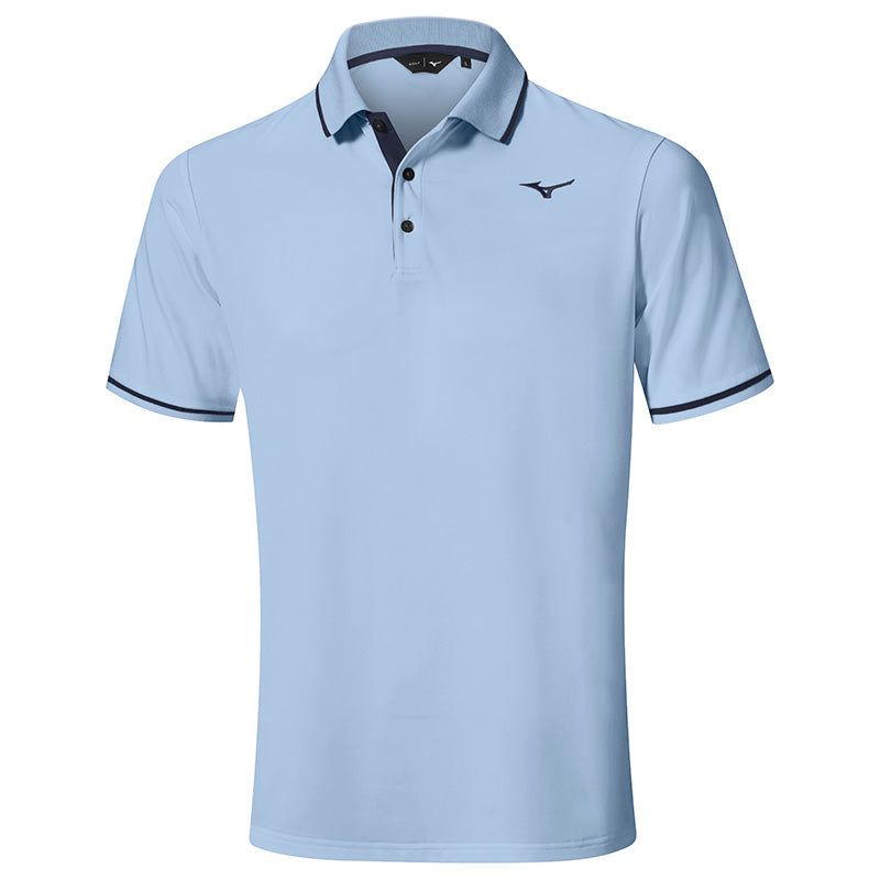 Mizuno Move Tech Comp Rib Polo Men's Shirt Mizuno Dream Blue SMALL 