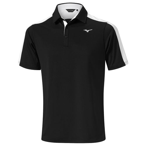 Mizuno Move Tech Comp Trim Polo Men's Shirt Mizuno Black SMALL 