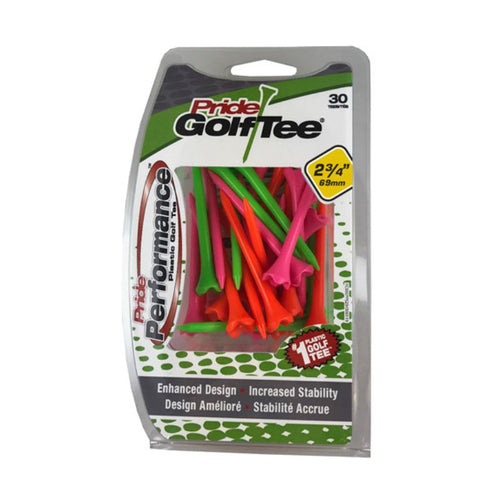 Pride Performance Plastic Golf Tees - 2 3/4" - Citrus (30pk) Mixed Citrus