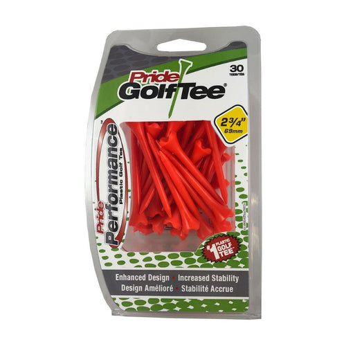 Pride Performance Plastic Golf Tees - 2 3/4" - Citrus Orange (30pk) Citrus Orange