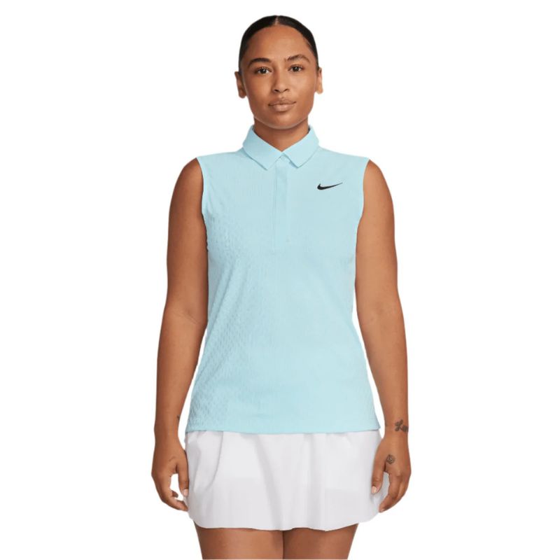 Nike Women&#39;s Dri-FIT Victory Sleeveless Golf Polo Glacier Blue