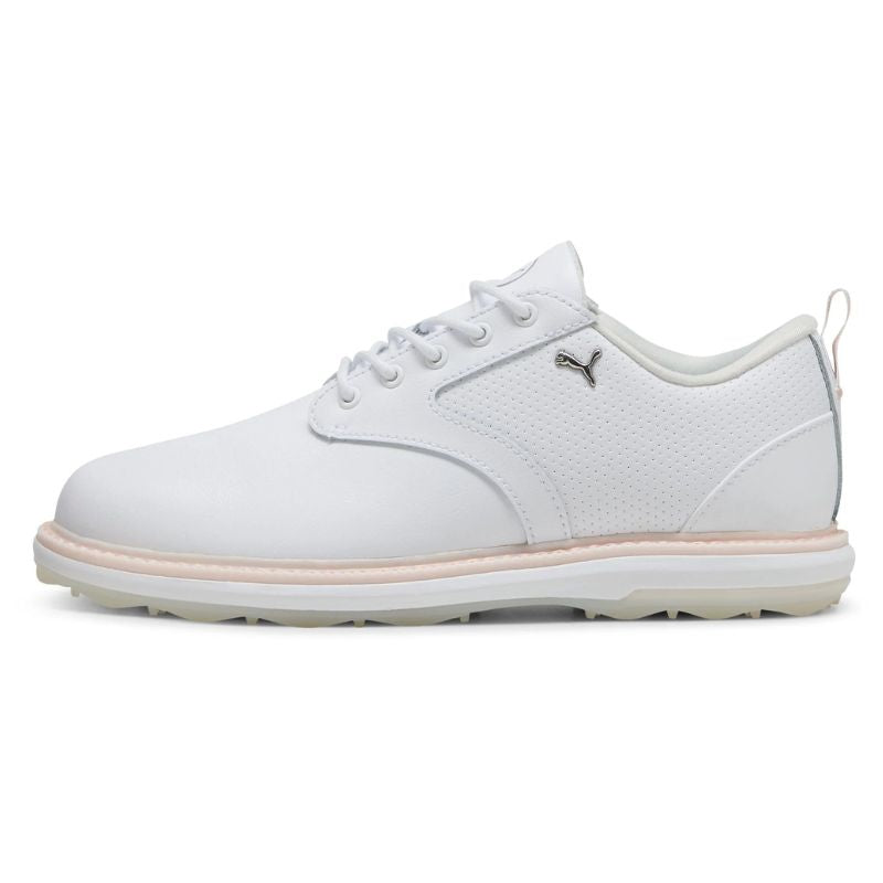 PUMA Women&#39;s AVANT 2 Spikeless Golf Shoes White Island Pink Medium