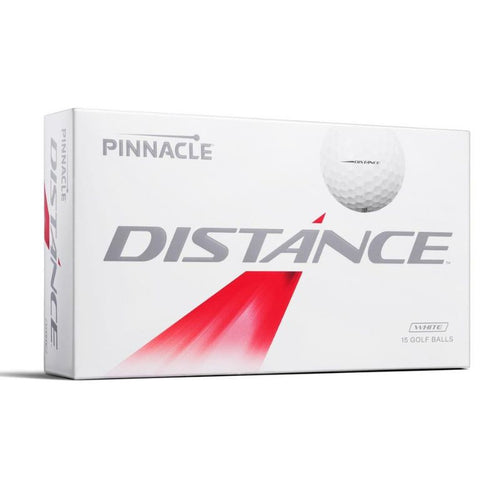 Pinnacle Distance Golf Balls - 15 Pack White Golf Balls Pinnacle