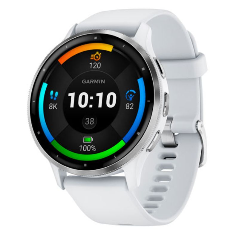 Garmin Venu 3 Golf/Lifestyle Smart Watch - 45mm Silver White 45mm
