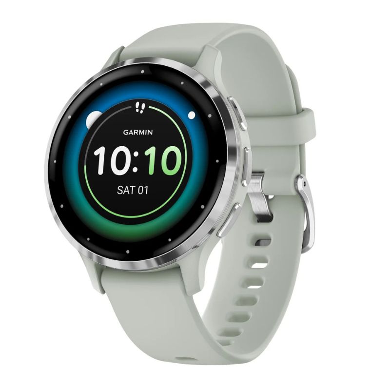 Garmin Venu 3S Golf/Lifestyle Smart Watch - 41mm Silver Sage Grey 41mm