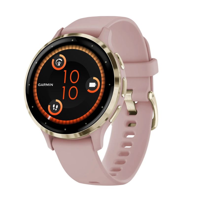Garmin Venu 3S Golf/Lifestyle Smart Watch - 41mm Soft Gold Dust Rose 41mm