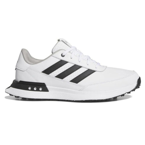 Adidas S2G 24 Leather Spikeless Golf Shoes Cloud White Core Black Grey Two Medium