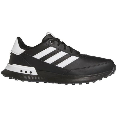 Adidas S2G 24 Leather Spikeless Golf Shoes Core Black Cloud White Iron Metallic Medium