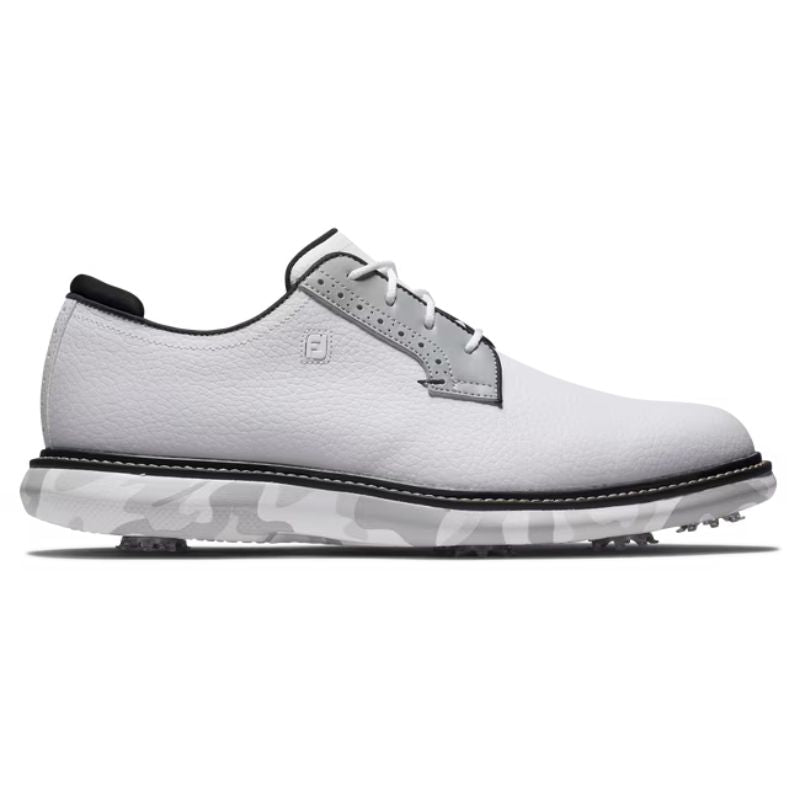 FootJoy Traditions Blucher Golf Shoe Men&#39;s Shoes Footjoy White/Grey Camo Medium 8