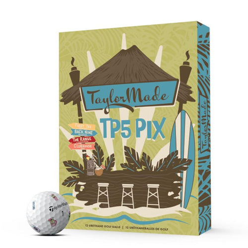 TaylorMade TP5 PIX Tiki Golf Balls Tiki Golf Balls Taylormade