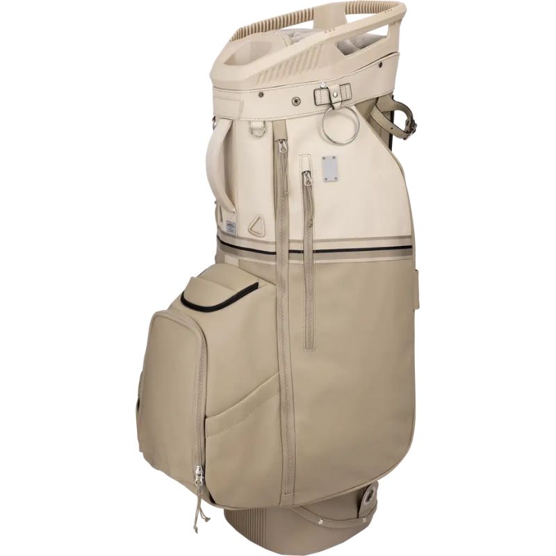 Sun Mountain 2025 Mid-Stripe 14-Way Cart Bag Almond Sand