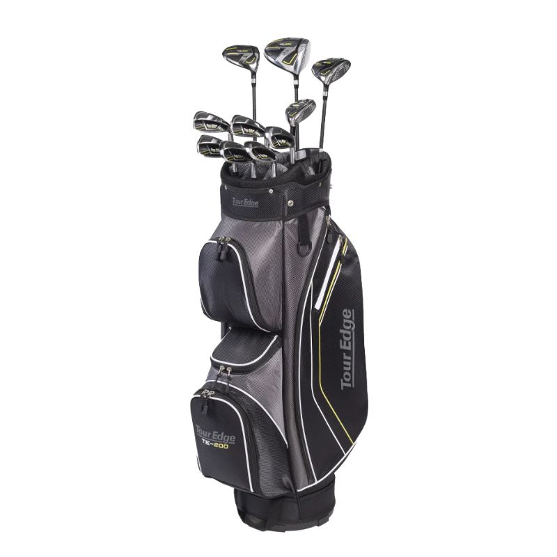 Tour Edge Men&#39;s TE-200 Package Set - Steel Steel Uniflex