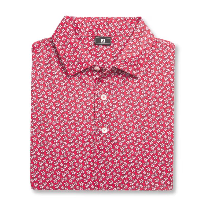 FootJoy Floral Sketch Lisle Polo