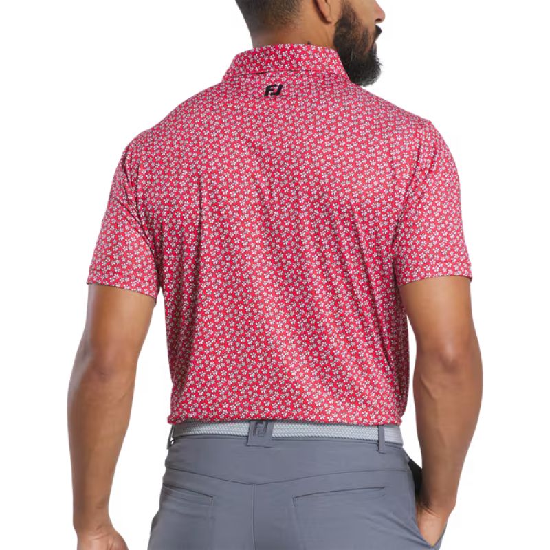 FootJoy Floral Sketch Lisle Polo