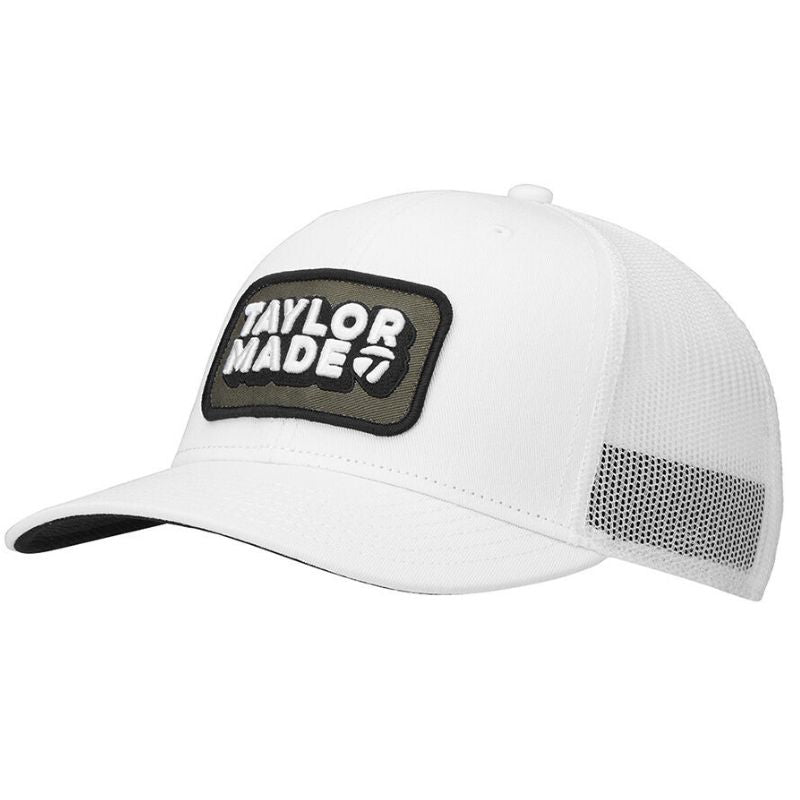 TaylorMade Retro Trucker Hat White Regular