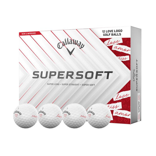 Callaway Supersoft Love - Valentine's Day Golf Balls Golf Balls Callaway White