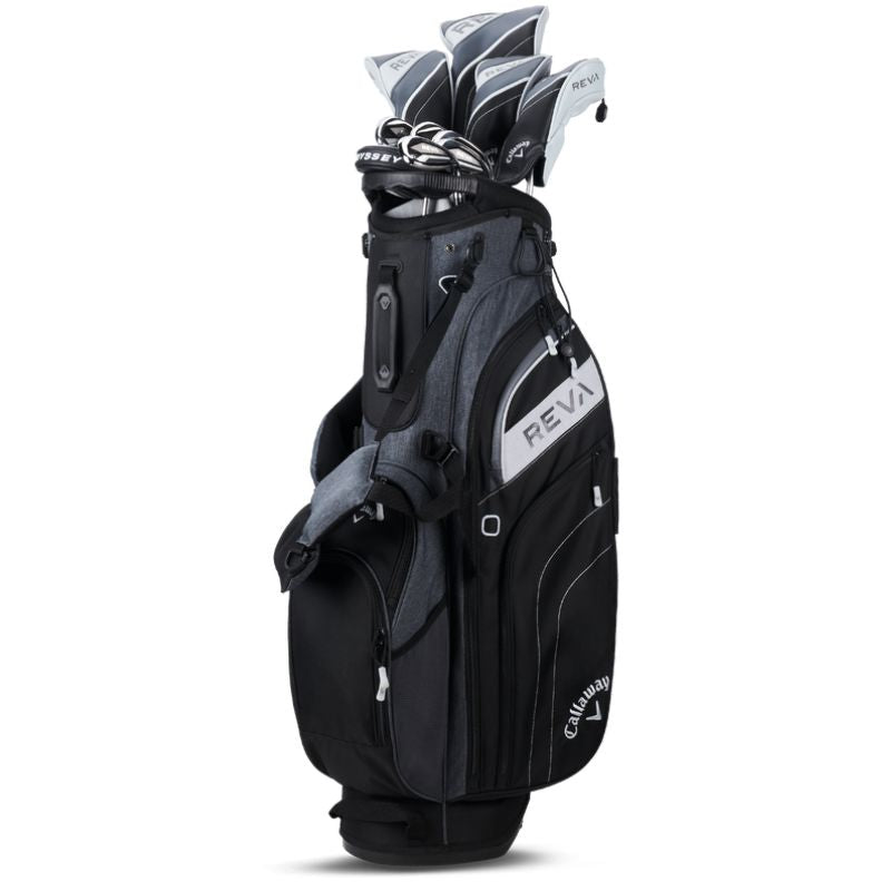 Callaway 2024 Women&#39;s REVA 11-Piece Package Set - Stand Bag Black Ladies