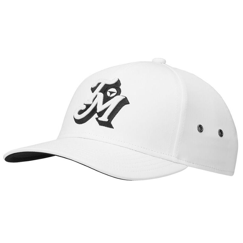 TaylorMade Newport Retro Metal Eyelet Hat White OSFA