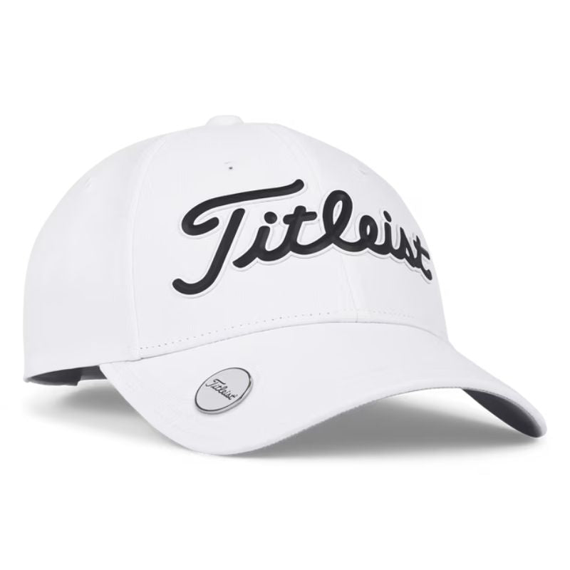 Titleist Women&#39;s Players Performance Ball Marker Hat White Black OSFA
