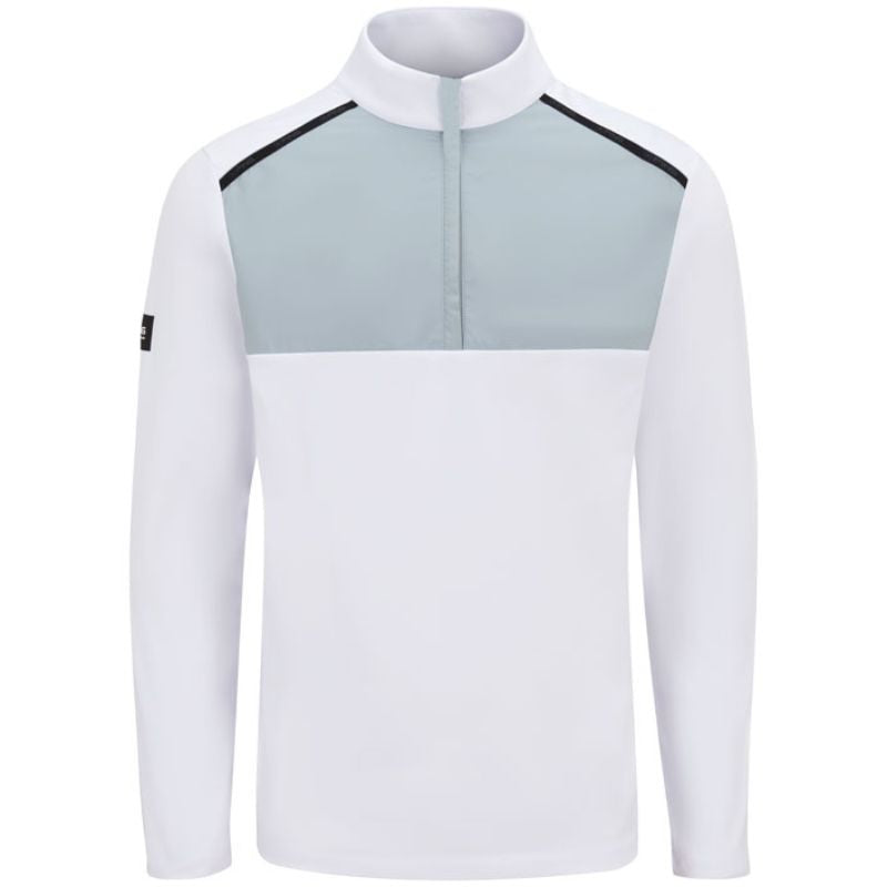 PING Keeton 1/2 Zip Sweater White Pearl Grey